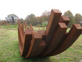 Image of Bernar Venet's '95.5˚ Arc x 11 (Horizontal Arcs)'