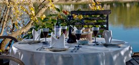 Image of Seward Johnson's 'Lakeside Table #1'